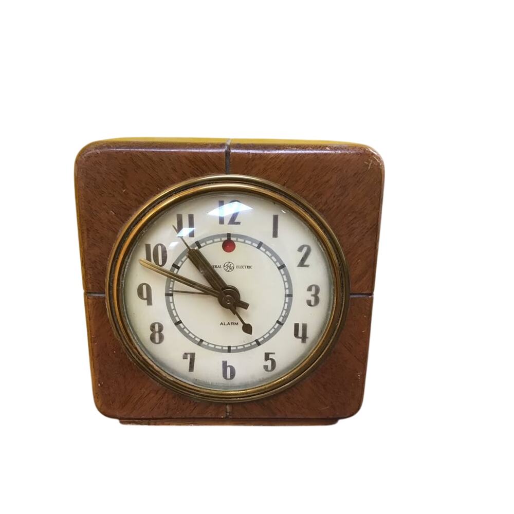 Vintage General Electric Alarm Clock Model 7H140 Mid Century Works Perfectly